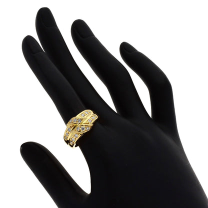 POLA Diamond Ring K18 Yellow Gold Ladies [Used]