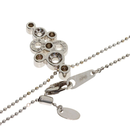 POLA Diamond Necklace K18 White Gold Ladies [Used]