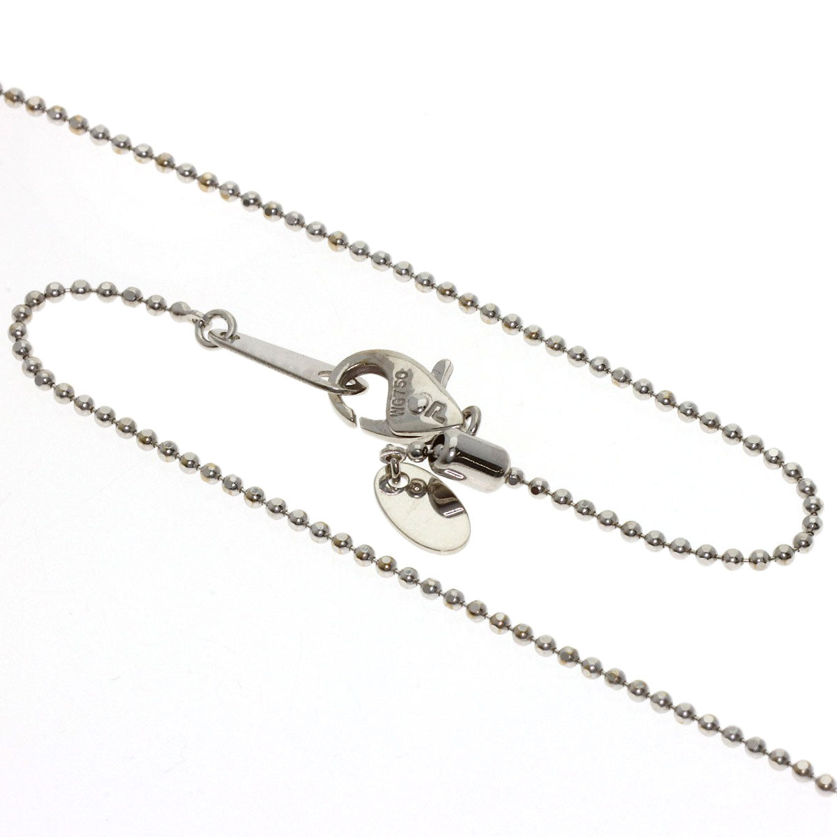 POLA Diamond Necklace K18 White Gold Ladies [Used]