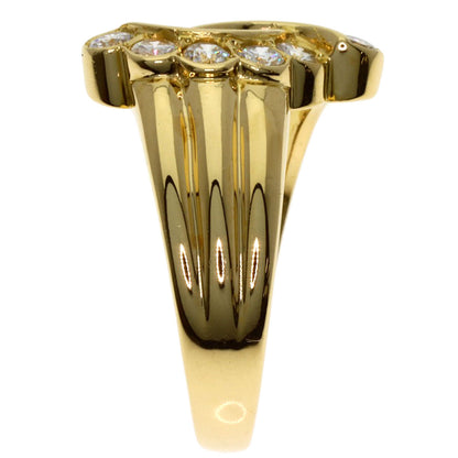 POLA Diamond Ring K18 Yellow Gold Ladies [Used]