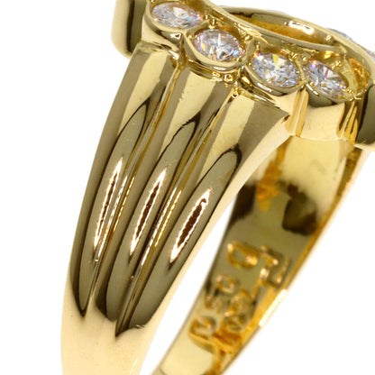 POLA Diamond Ring K18 Yellow Gold Ladies [Used]