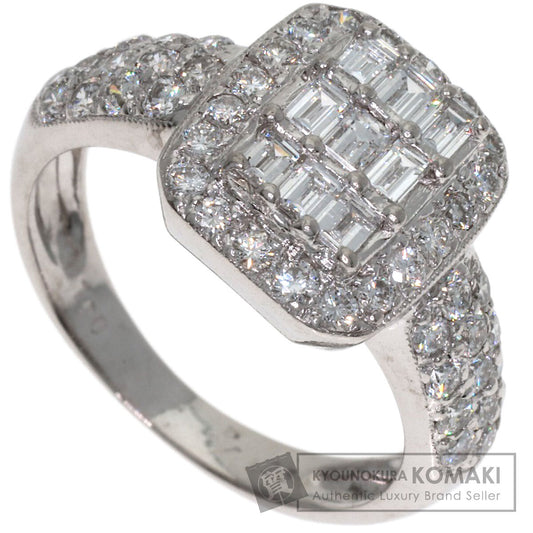 Ponte Vecchio Diamond Ring K18 White Gold Ladies [Used]