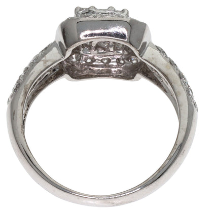 Ponte Vecchio Diamond Ring K18 White Gold Ladies [Used]