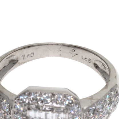 Ponte Vecchio Diamond Ring K18 White Gold Ladies [Used]