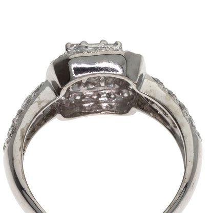 Ponte Vecchio Diamond Ring K18 White Gold Ladies [Used]