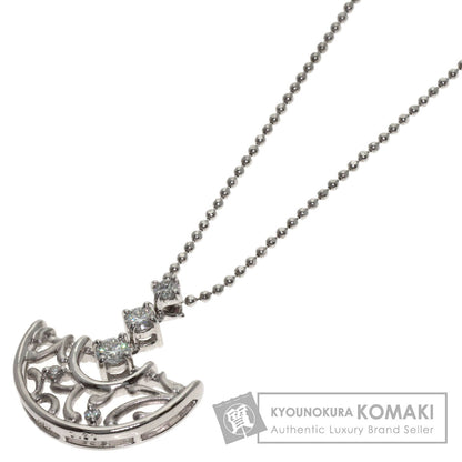 star sand Diamond Necklace Platinum PT900 PT850Ladies [Used]