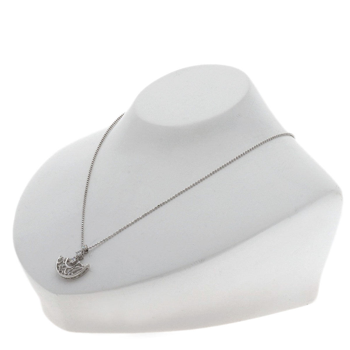 star sand Diamond Necklace Platinum PT900 PT850Ladies [Used]