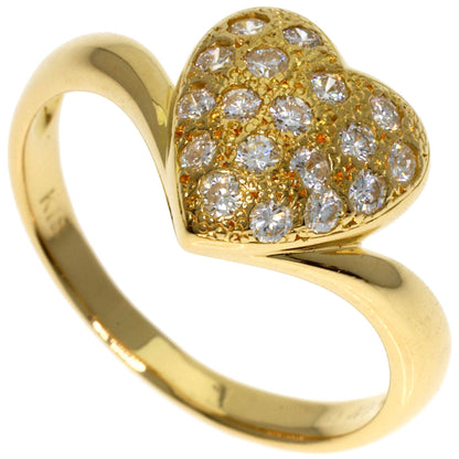 0.4ct Diamond Ring K18 Yellow Gold 2.7g　Ladies