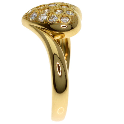 0.4ct Diamond Ring K18 Yellow Gold 2.7g　Ladies