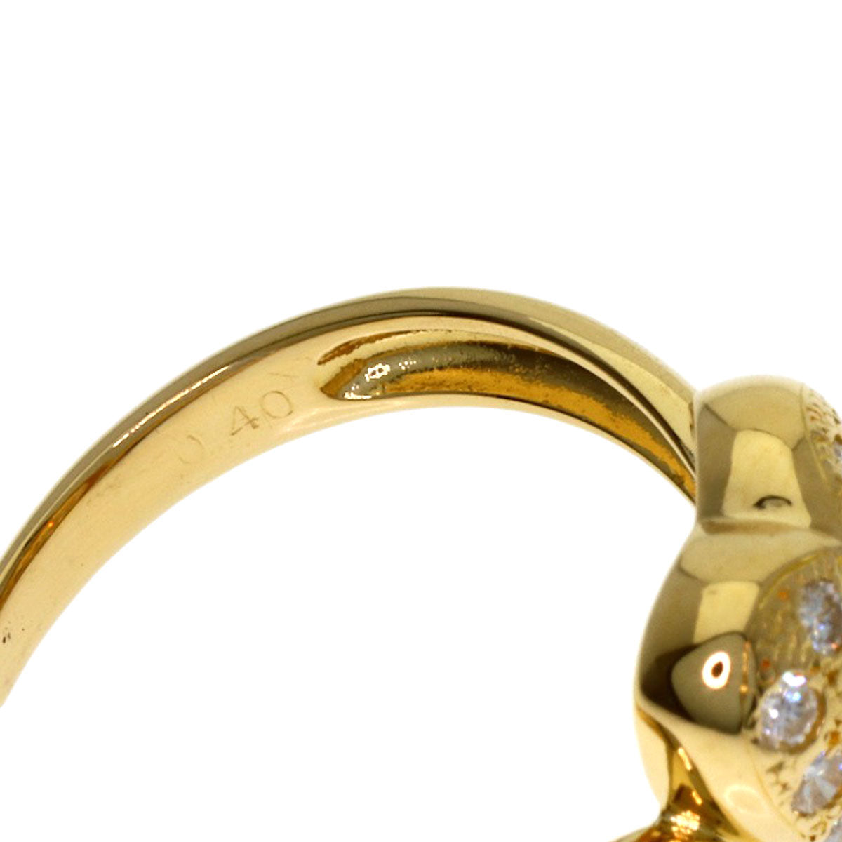 0.4ct Diamond Ring K18 Yellow Gold 2.7g　Ladies