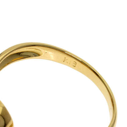 0.4ct Diamond Ring K18 Yellow Gold 2.7g　Ladies