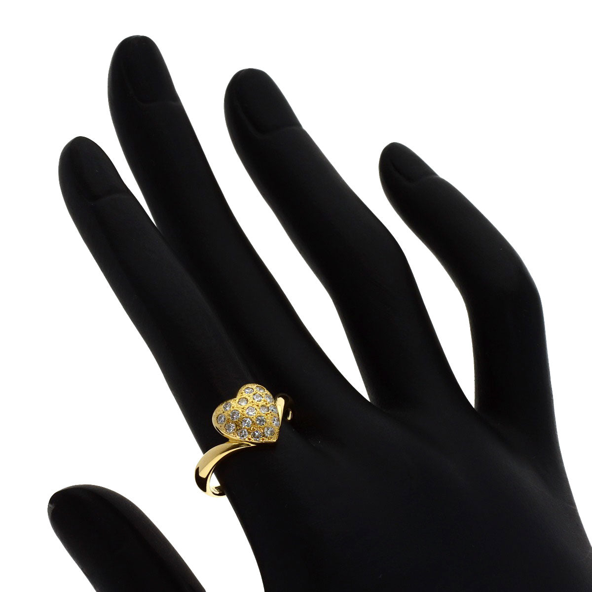 0.4ct Diamond Ring K18 Yellow Gold 2.7g　Ladies