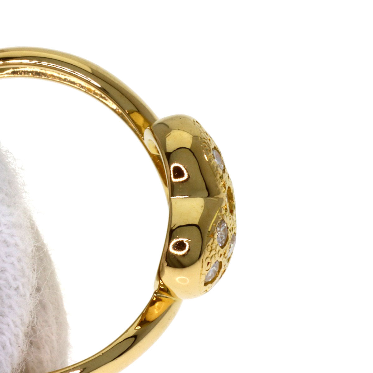 0.4ct Diamond Ring K18 Yellow Gold 2.7g　Ladies