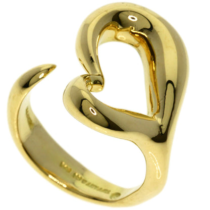 TIFFANY&Co. Open heart Ring K18 Yellow Gold Ladies [Used]