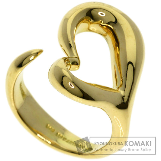 TIFFANY&Co. Open heart Ring K18 Yellow Gold Ladies [Used]