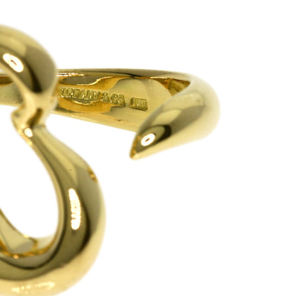 TIFFANY&Co. Open heart Ring K18 Yellow Gold Ladies [Used]