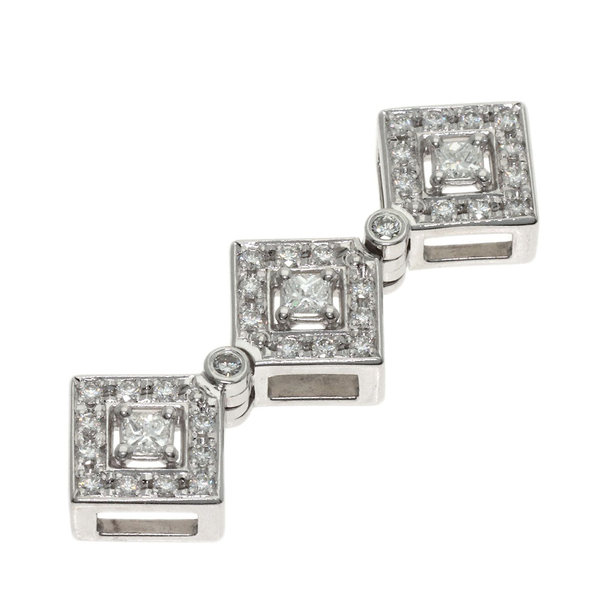 TASAKI Diamond Pendant top K18 White Gold Ladies [Used]
