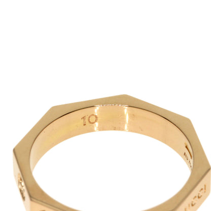 GUCCI Octagon #10 Ring K18 Pink Gold Ladies [Used]