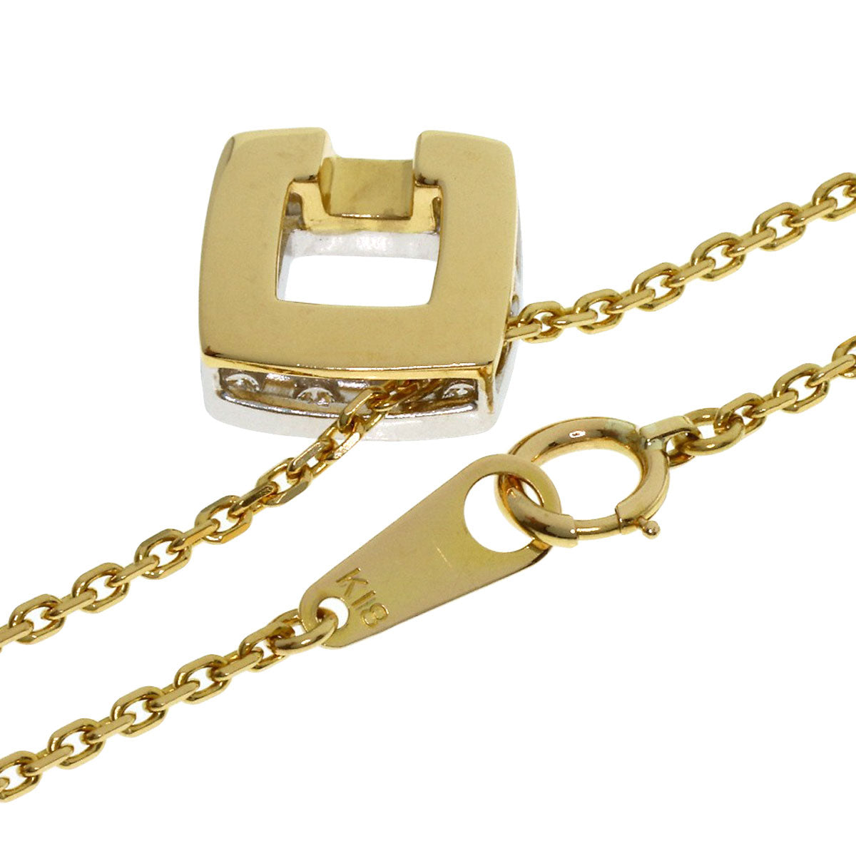 TASAKI Diamond Necklace K18 Yellow Gold Ladies [Used]