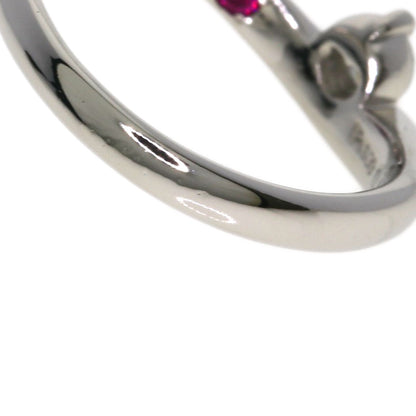 CELINE Ruby Diamond Ring Platinum PT900 Ladies [Used]