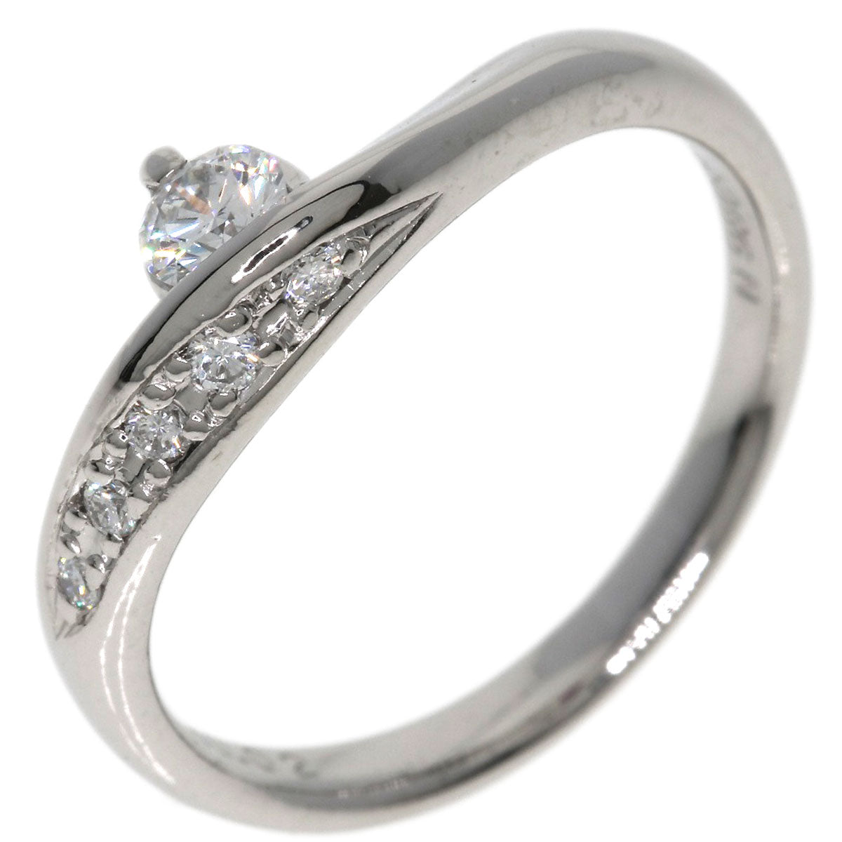 CELINE Ruby Diamond Ring Platinum PT900 Ladies [Used]