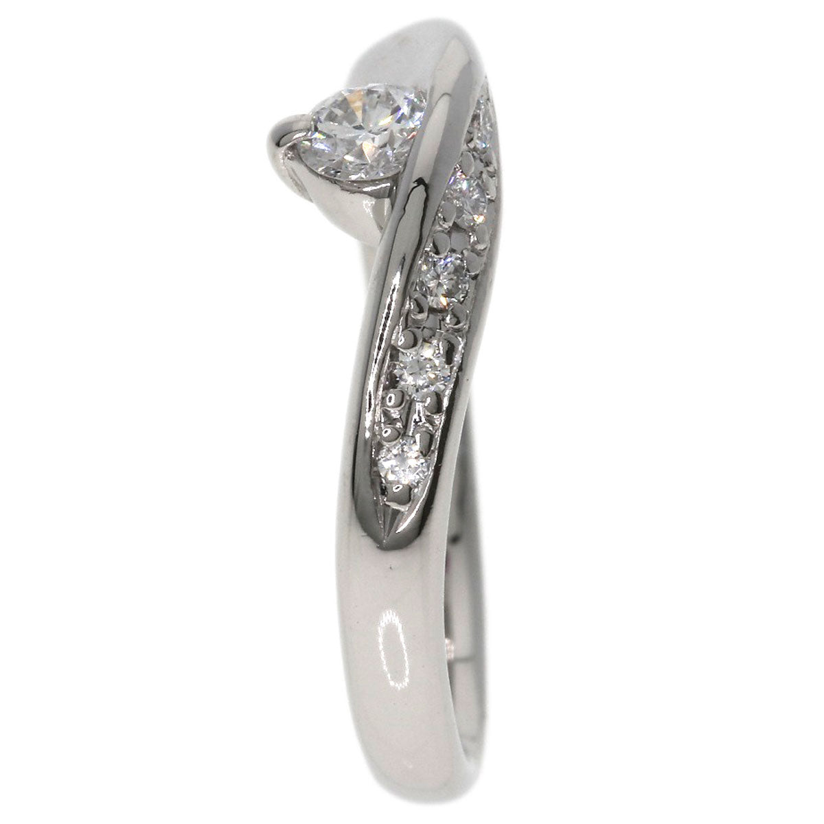 CELINE Ruby Diamond Ring Platinum PT900 Ladies [Used]