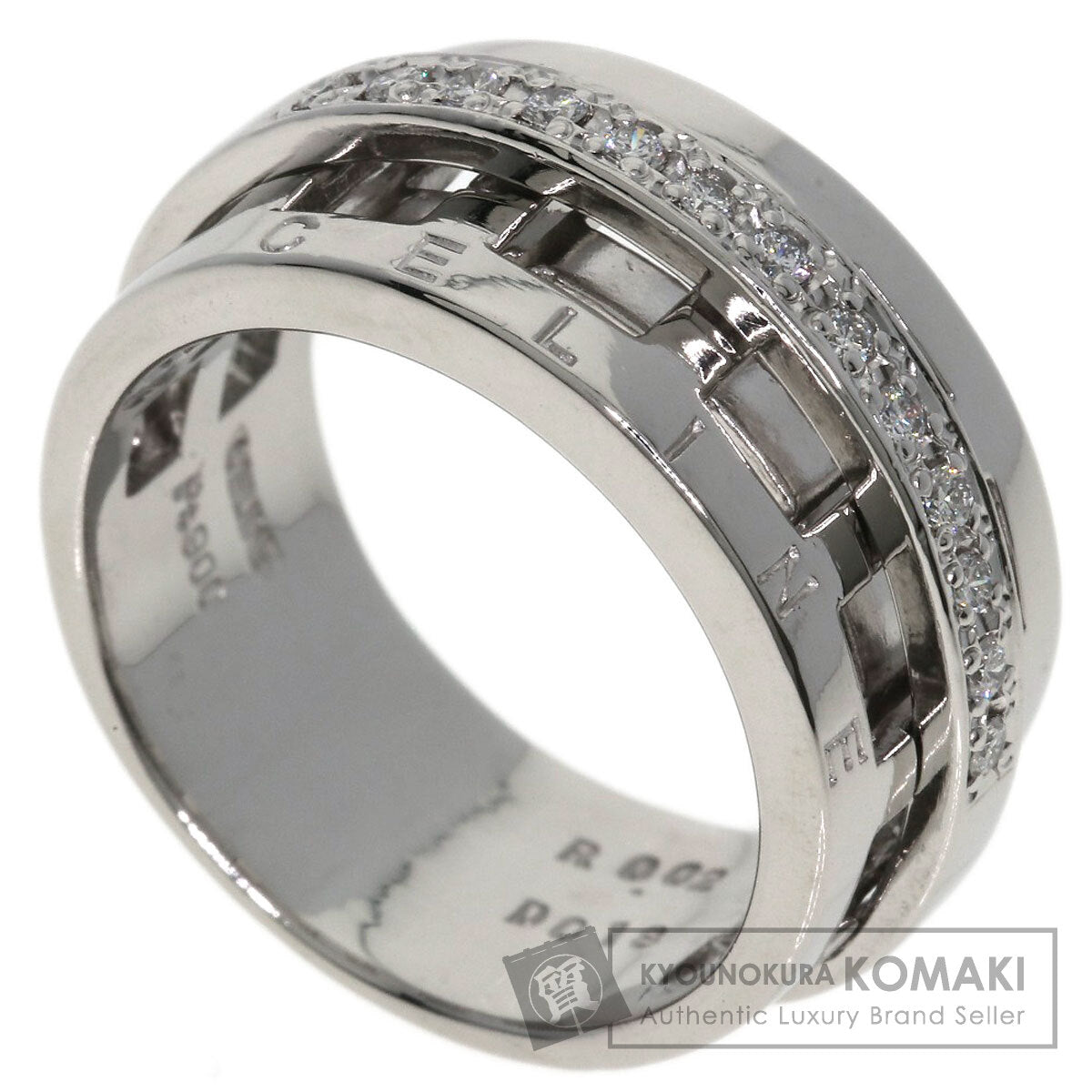 CELINE Ruby Diamond Ring Platinum PT900 Ladies [Used]