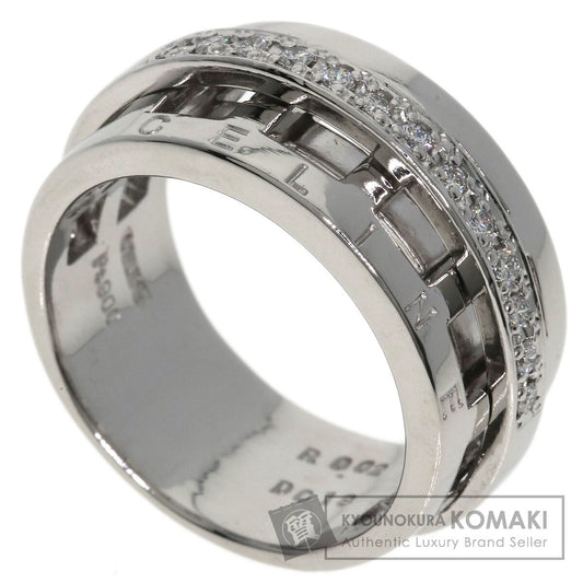 CELINE Ruby Diamond Ring Platinum PT900 Ladies [Used]