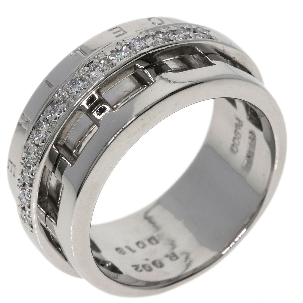 CELINE Ruby Diamond Ring Platinum PT900 Ladies [Used]