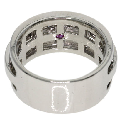 CELINE Ruby Diamond Ring Platinum PT900 Ladies [Used]