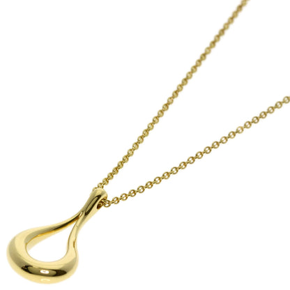 TIFFANY&Co. teardrop Necklace K18 Yellow Gold Ladies [Used]