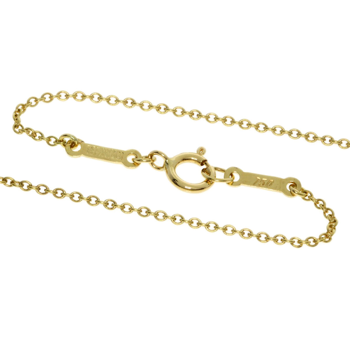 TIFFANY&Co. teardrop Necklace K18 Yellow Gold Ladies [Used]