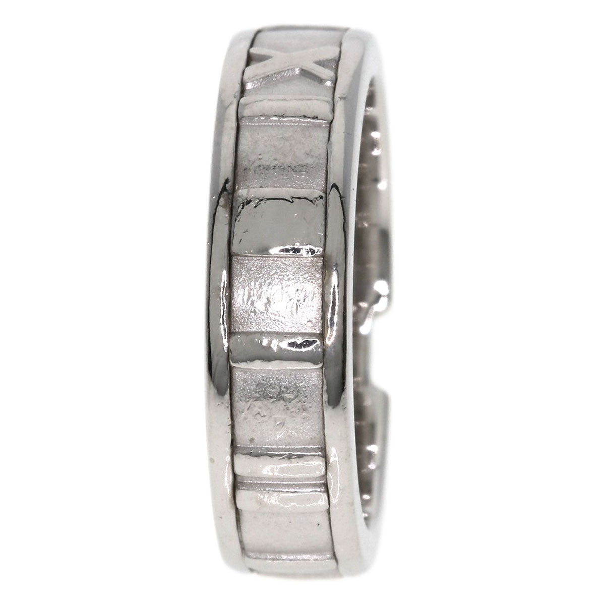 TIFFANY&Co. Atlas 3P Diamond Ring K18 White Gold Ladies [Used]