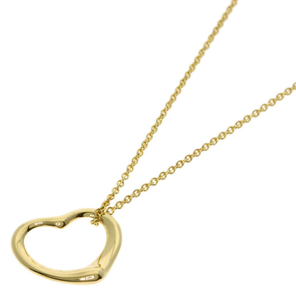 TIFFANY&Co. Open heart Necklace K18 Yellow Gold Ladies [Used]