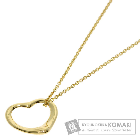 TIFFANY&Co. Open heart Necklace K18 Yellow Gold Ladies [Used]