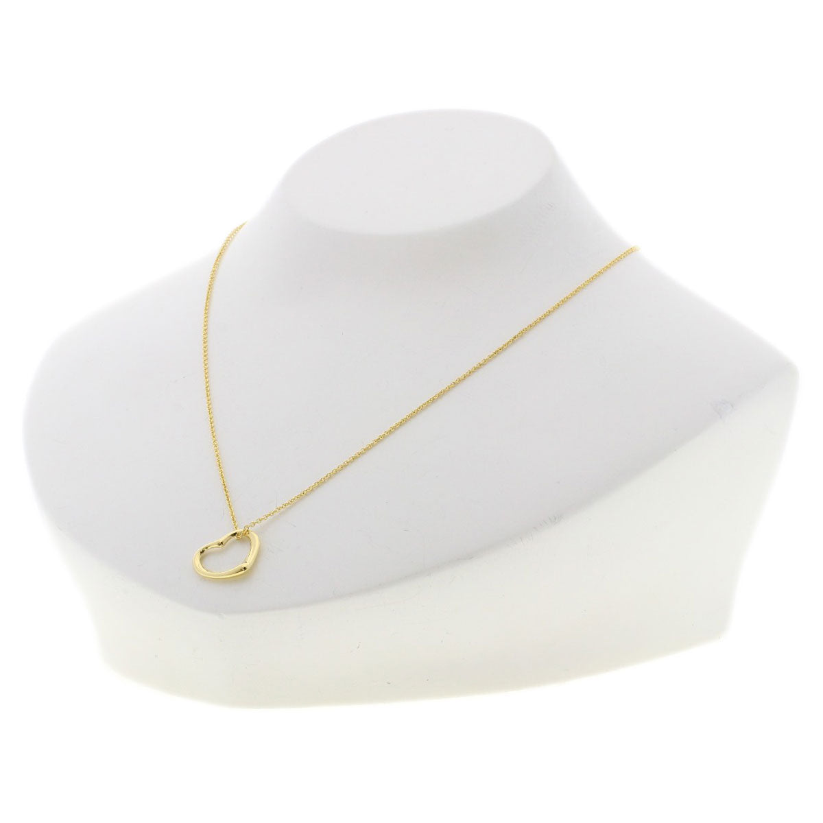 TIFFANY&Co. Open heart Necklace K18 Yellow Gold Ladies [Used]