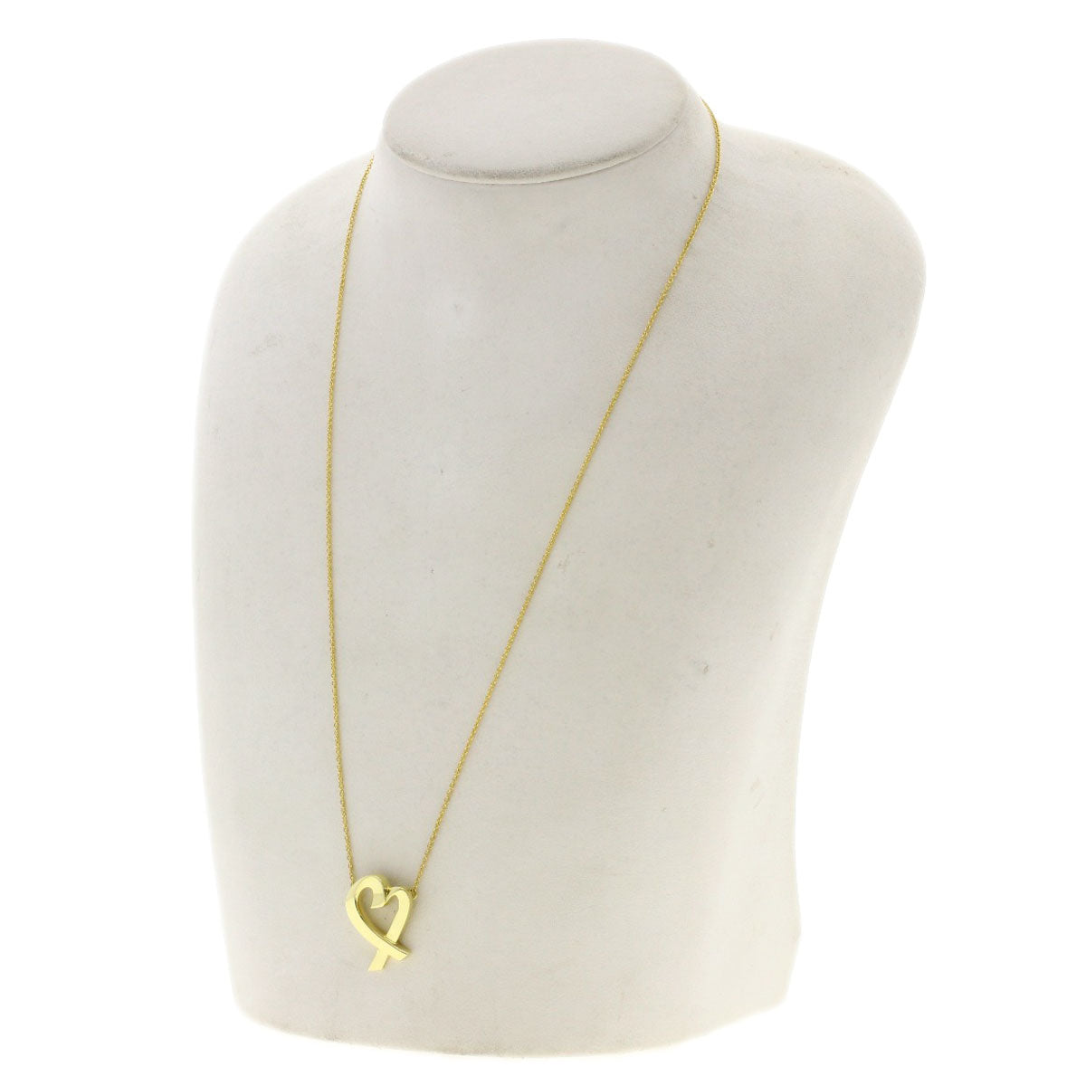 TIFFANY&Co. Loving heart Necklace K18 Yellow Gold Ladies [Used]