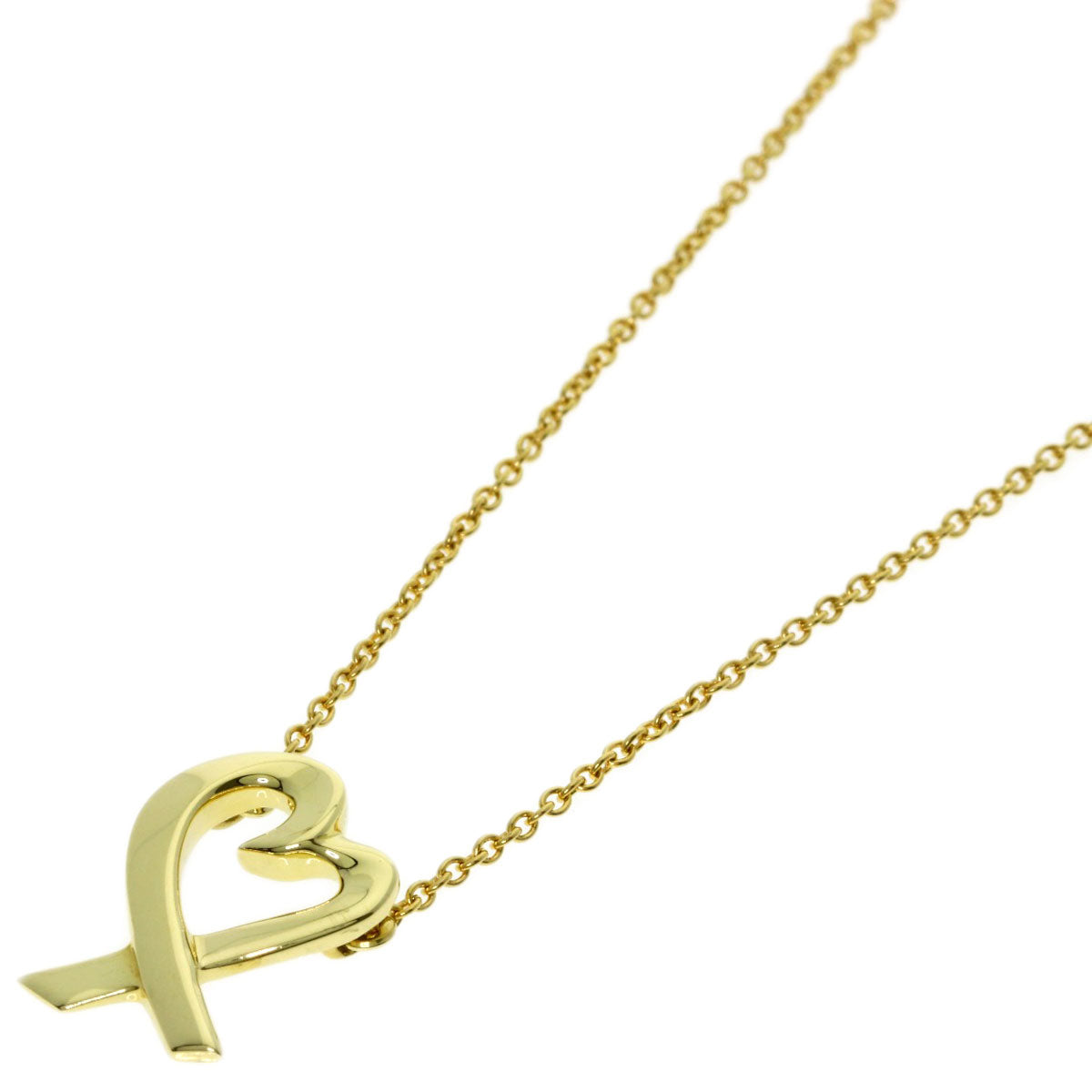 TIFFANY&Co. Loving heart Necklace K18 Yellow Gold Ladies [Used]
