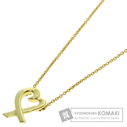 TIFFANY&Co. Loving heart Necklace K18 Yellow Gold Ladies [Used]