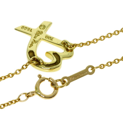 TIFFANY&Co. Loving heart Necklace K18 Yellow Gold Ladies [Used]