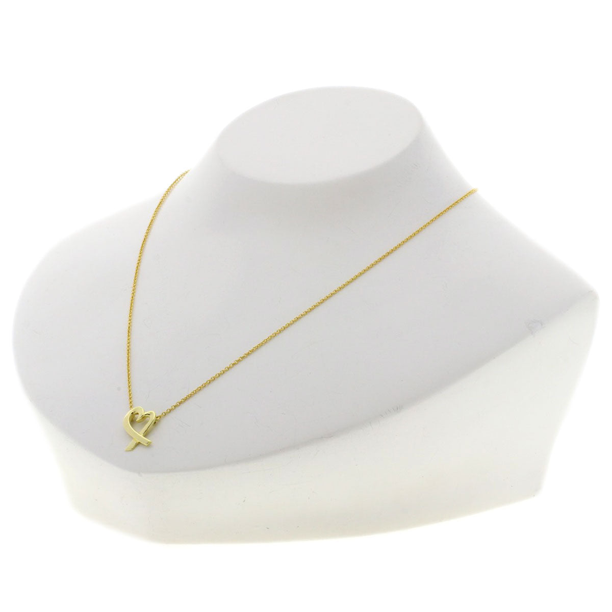TIFFANY&Co. Loving heart Necklace K18 Yellow Gold Ladies [Used]