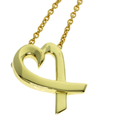 TIFFANY&Co. Loving heart Necklace K18 Yellow Gold Ladies [Used]