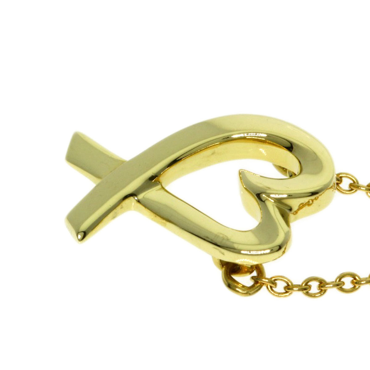 TIFFANY&Co. Loving heart Necklace K18 Yellow Gold Ladies [Used]