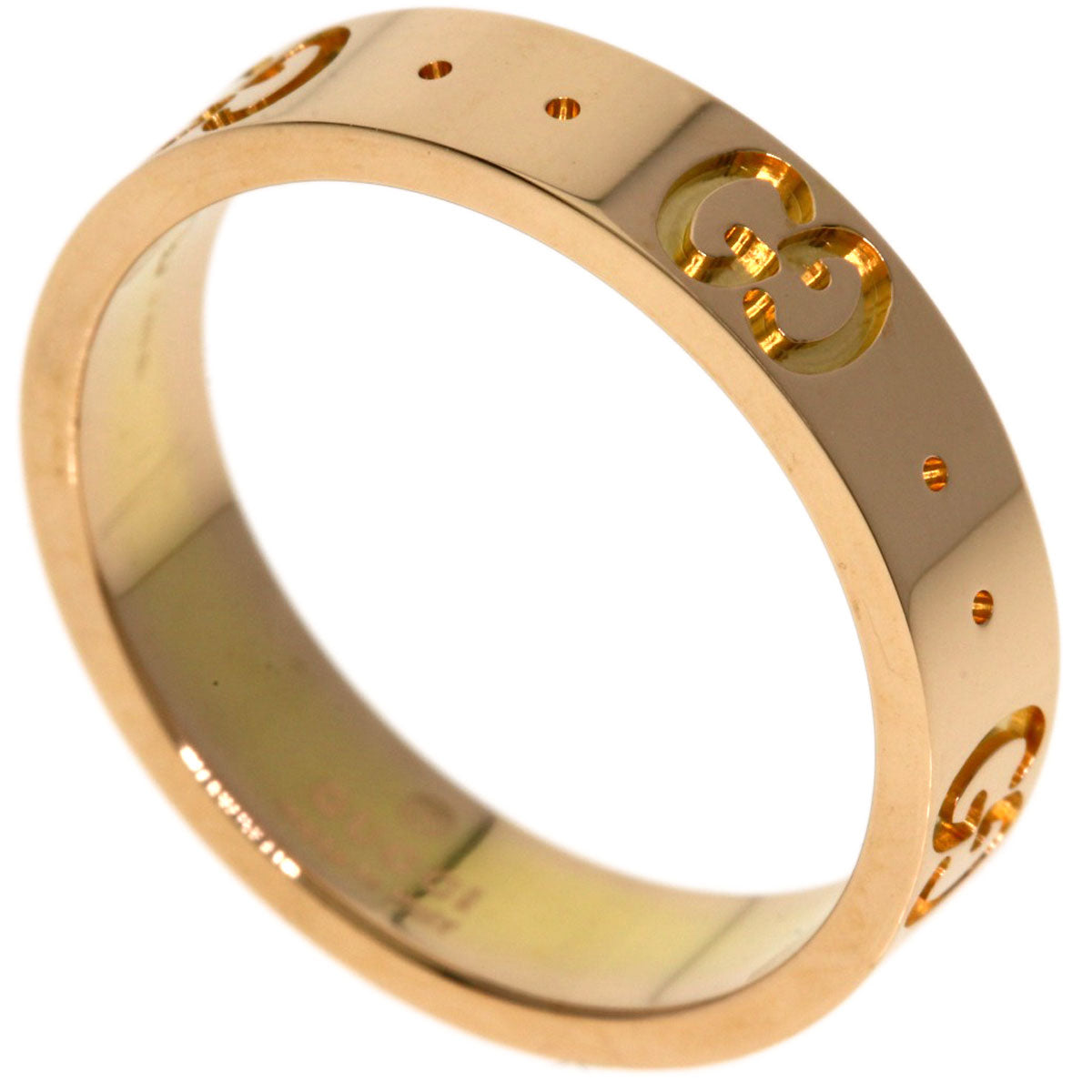 GUCCI Icon # 9 Ring K18 Pink Gold Ladies [Used]