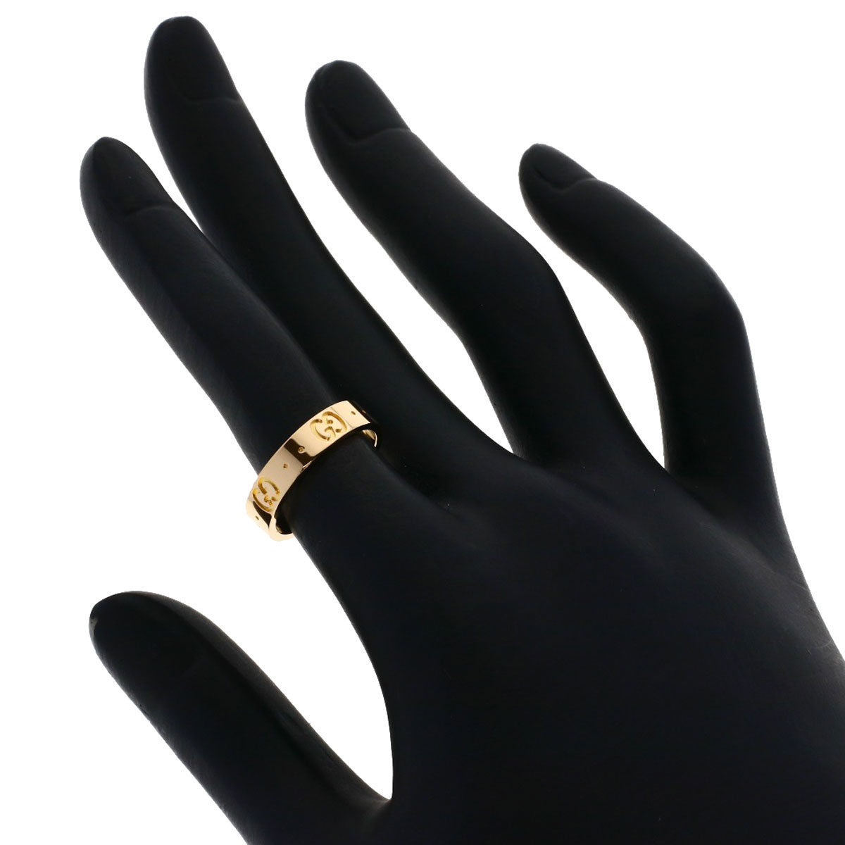 GUCCI Icon # 9 Ring K18 Pink Gold Ladies [Used]