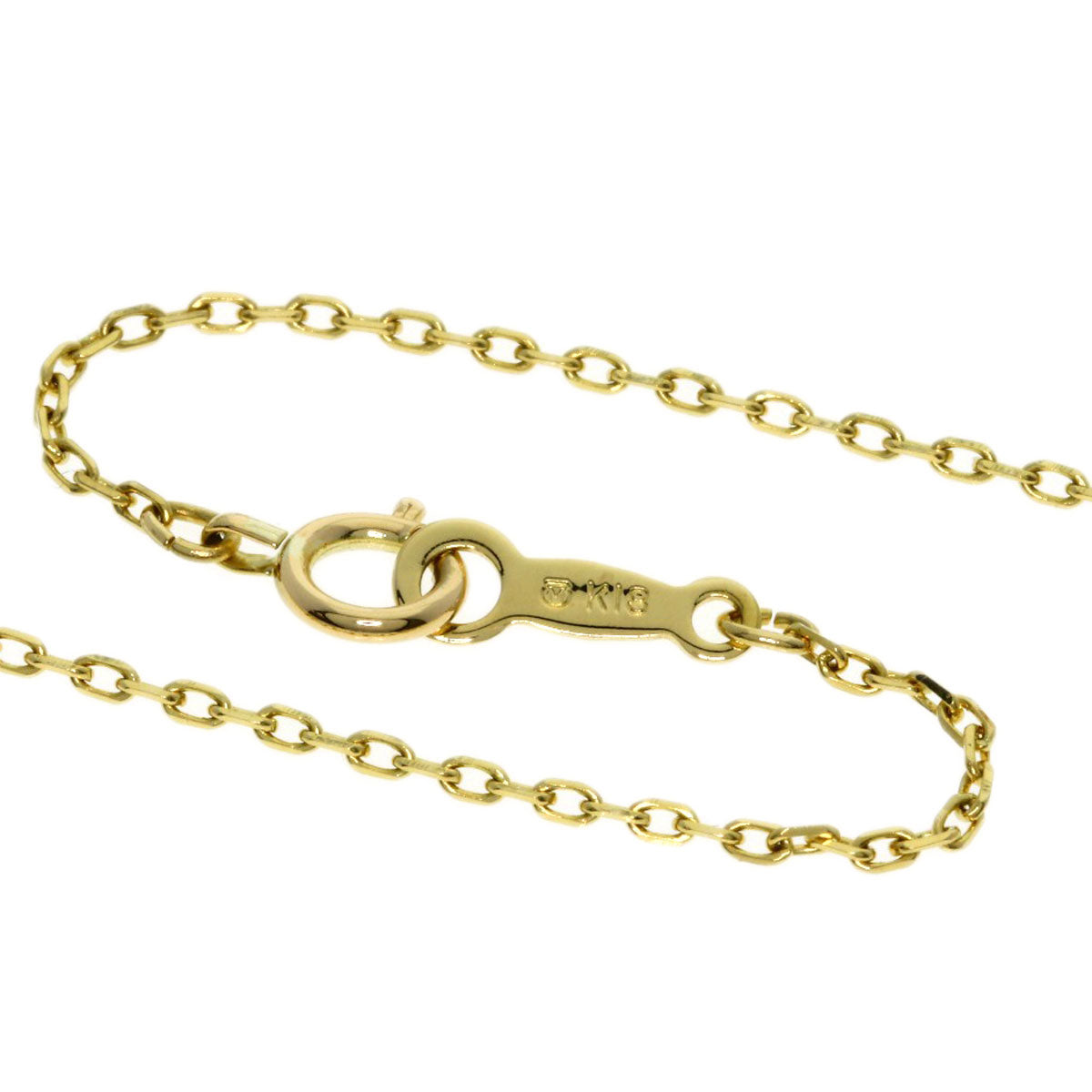 MIKIMOTO Diamond College Jewelry Necklace K18 Yellow Gold Ladies [Used]