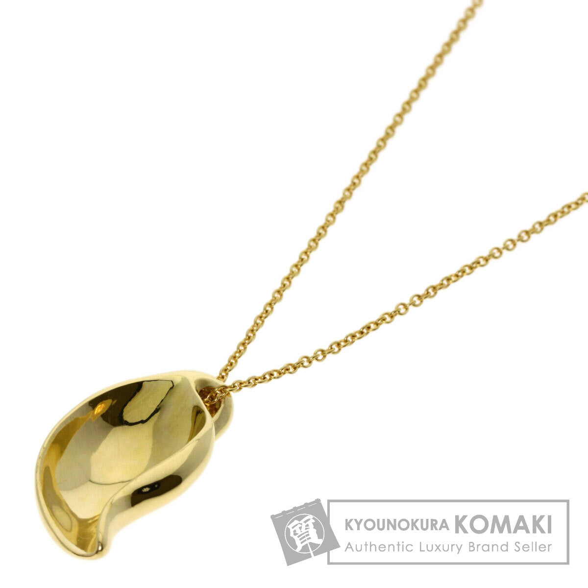 TIFFANY&Co. Leaf Necklace K18 Yellow Gold Ladies [Used]