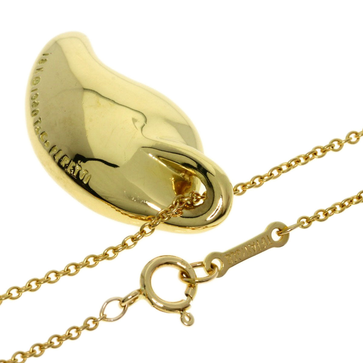 TIFFANY&Co. Leaf Necklace K18 Yellow Gold Ladies [Used]
