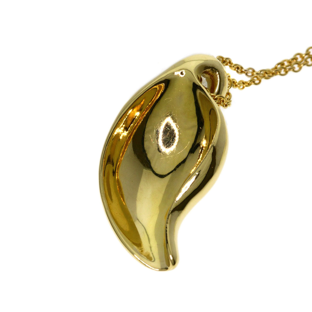 TIFFANY&Co. Leaf Necklace K18 Yellow Gold Ladies [Used]