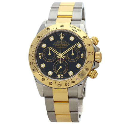 ROLEX Cosmograph Daytona 8P Diamond Watches 116523G Stainless Steel/SSxK18YG mens